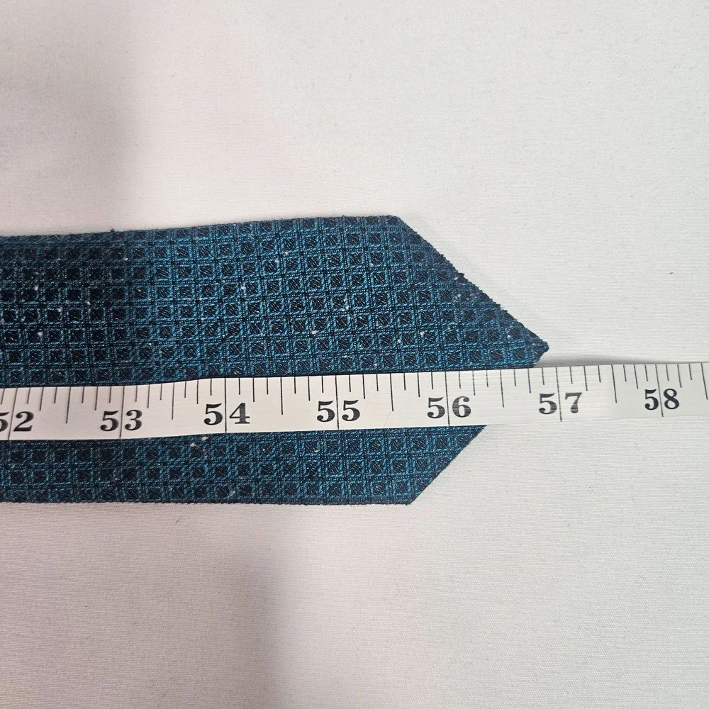 New Murano 100% Silk Tie Men Gray Blue 2.75
